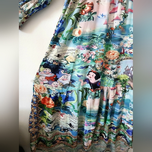 Fairytale SNOW WHITE Long MAXI DRESS Cottagecore Women's PLUS Size XL 2XL - Picture 5 of 10